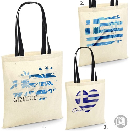 Greece flag tote - flag, bag