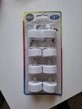 8 Flameless Color Changing LED Candles - Safe & Realistic Ambiance