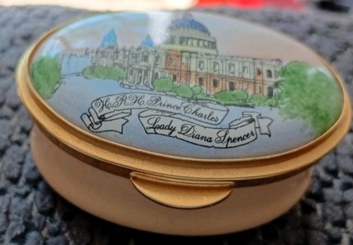 Staffordshire enamels trinket - staffordshire,