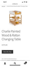 Charlie White Rattan Changing Table