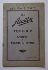 AUSTIN TEN-FOUR orig 1935 1936