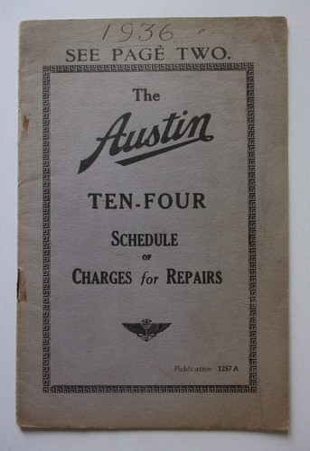 Austin ten four orig - austin, 1935