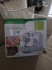 Electric Sewing Machine Portable Mini 12 Stitches Pedal Household for Beginners