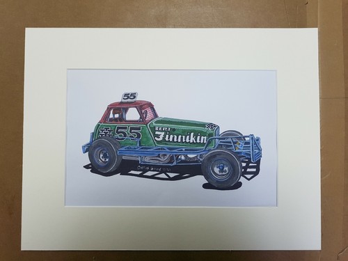 Brisca stock car print of - car,