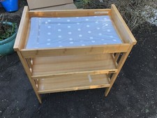 East Coast Brown Open Dresser Baby Changing Table No Screws No Mat Dismantled