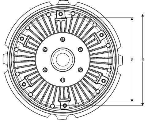Premier radiator fan clutch - radiator,