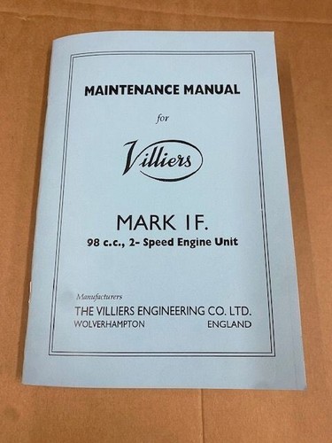 Villiers workshop manual - workshop,