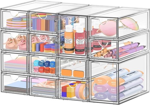 Desk organizer with14 - organizer, drawers