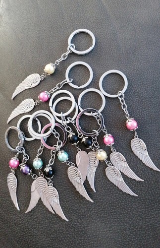 Silver guardian angel - wing, key