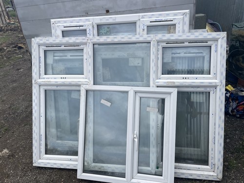 White upvc double - double, glazed
