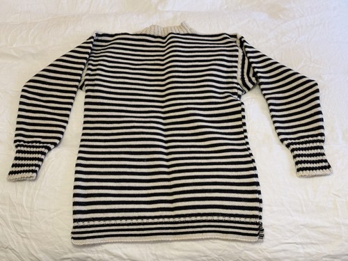 Cream and navy striped - cream,