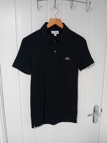 Lacoste black polo - black, xs
