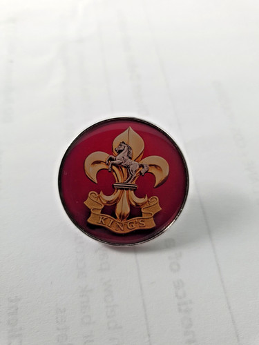 Kings regiment lapel pin - kings,