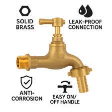 Solid Brass Garden Bib Tap