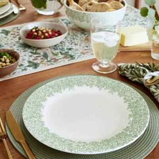 Morris & Co.Standen Earthenware Dinner Plate, Set of 4, 28cm, Multi  RRP £76.00