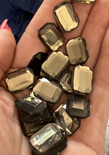 Gem stones large acrylic flat - large,