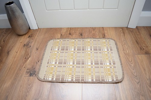 Washable tartan kitchen door - tartan,