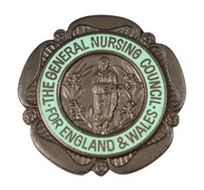 The General Nursing Council For England & Wales Nurses Enamel Brooch Badge