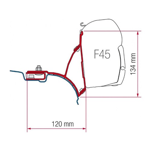 Fiamma adapter brackets - adapter,