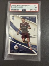 2020- PANINI- IMMACULATE- HARVEY BARNES- ROOKIE- PSA- NM 7- 93/99