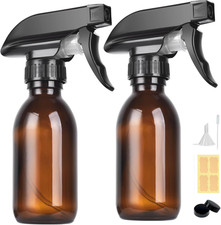 4 Oz Amber Glass Spray Bottles