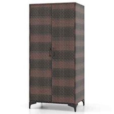 PE Rattan Wardrobe Armoire