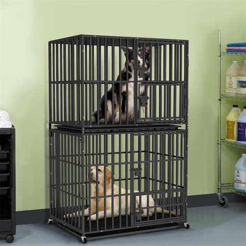 Stackable double dog - stackable, cage