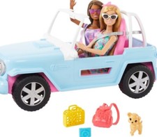 Barbie Jeep with 2 Dolls