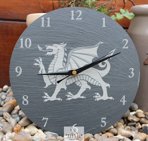 Welsh slate engraved wall - engraved,