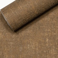 Plain Brown Metallic Wallpaper