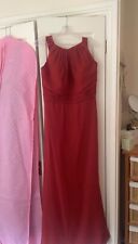 Burnt orange bridesmaid dress