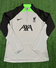 Liverpool FC Nike Grey Quarter Zip Pullover Jumper Child Boys 14 Years Football