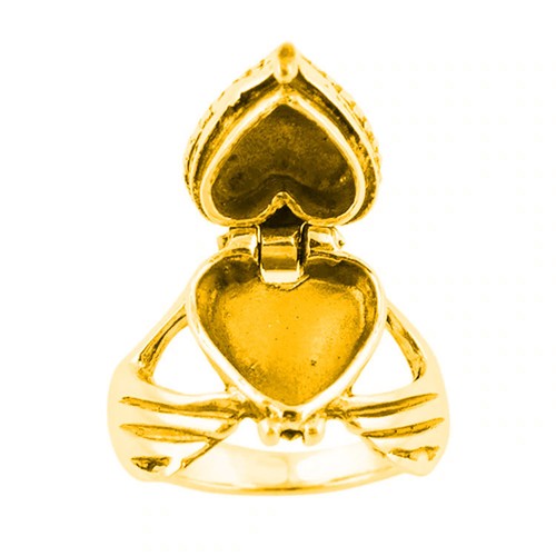 Claddagh heart poison ring - heart,