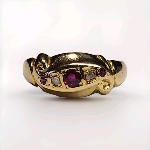 18ct gold lady ring - lady's, and