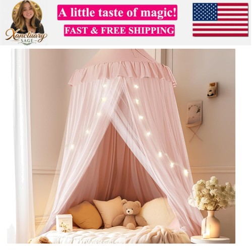 Bed canopy with - canopy, lights