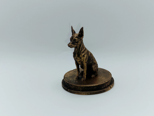 Miniature pinscher dog bust - pinscher,