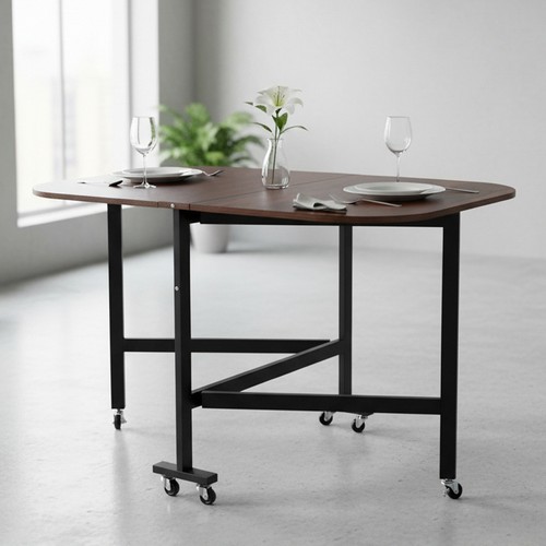 Mobile drop leaf table with - drop,