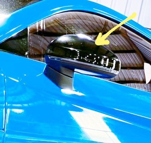 Black replacement wing mirror - replacement,