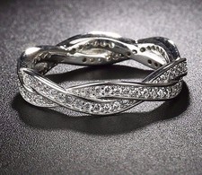 GENUINE CZ SILVER TWIST OF