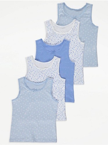 Girls pack blue - 5, vests