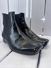 Mens All Leather Shelly Boots Size 9, Absolutely Stunning, Square Toe Very Comfy