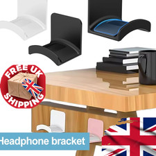 2x Universal Headphone Stand Adhesive Headset Hanger Hook UK