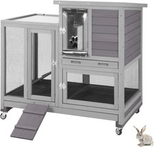 Rabbit hutch with living - rabbit,