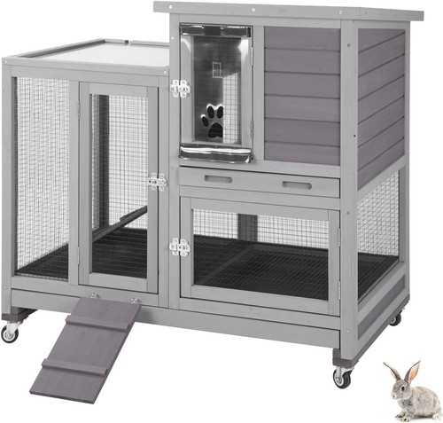 Rabbit hutch with living space - hutch,