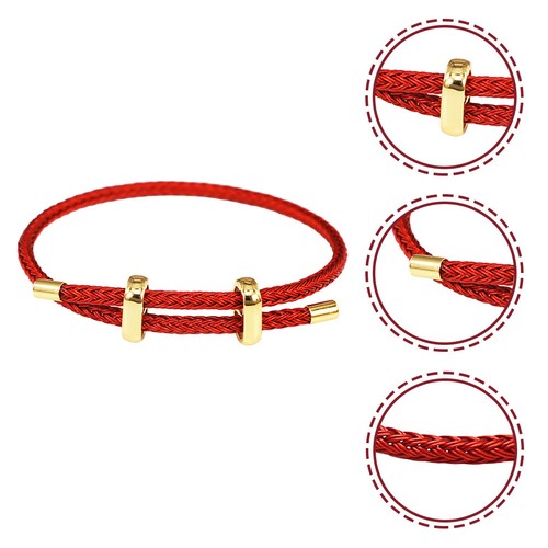 Red string bracelet - string, men