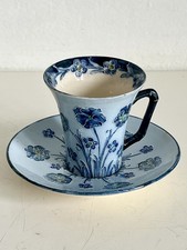 Moorcroft Macintyre Florian Ware Coffee Cup & Saucer Burslem 1904 RARE!