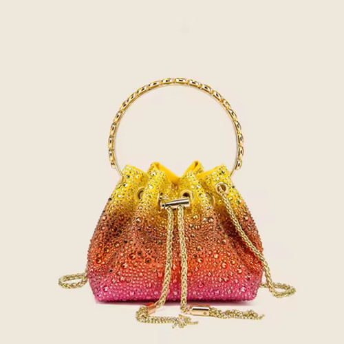 Drawstring ring handle purse - drawstring,