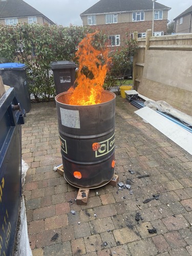 Oil drum 200ltr - 200ltr, incinerator