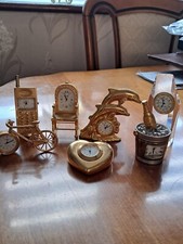 minature brass clocks