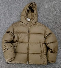 GANT D1 JACKET Shiny Puffer Toffee Beige Rrp £400 Large #S300